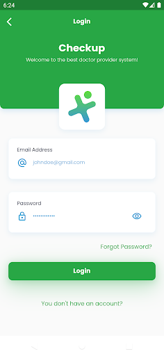Android application Checkup screenshort