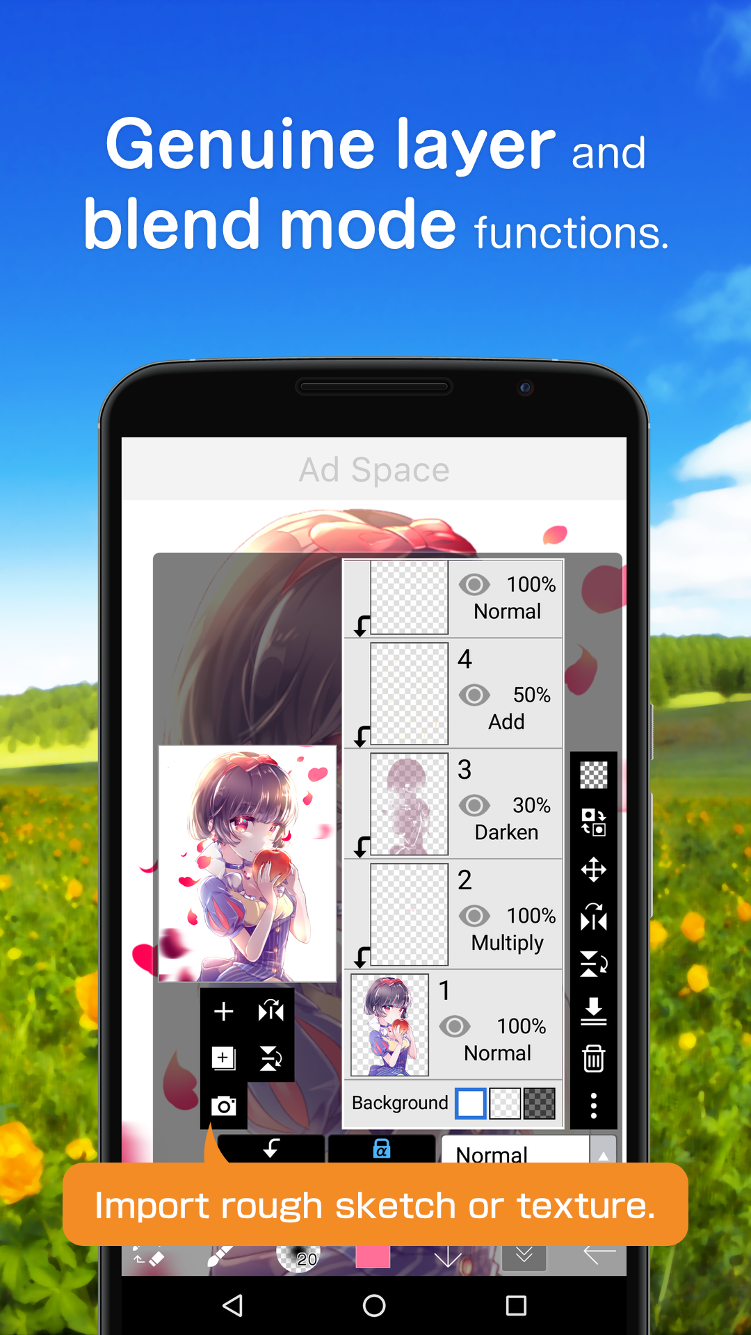 Android application ibis Paint X screenshort