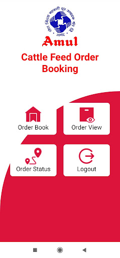 Android application Cattle Feed Order Booking screenshort