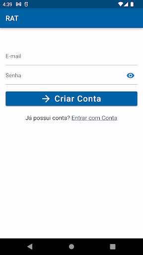 Android application Relato de Reparo screenshort