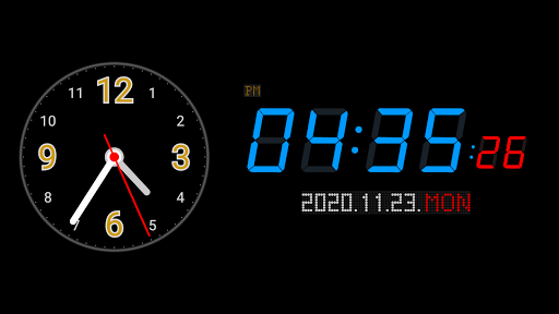 Android application 탁상시계 screenshort