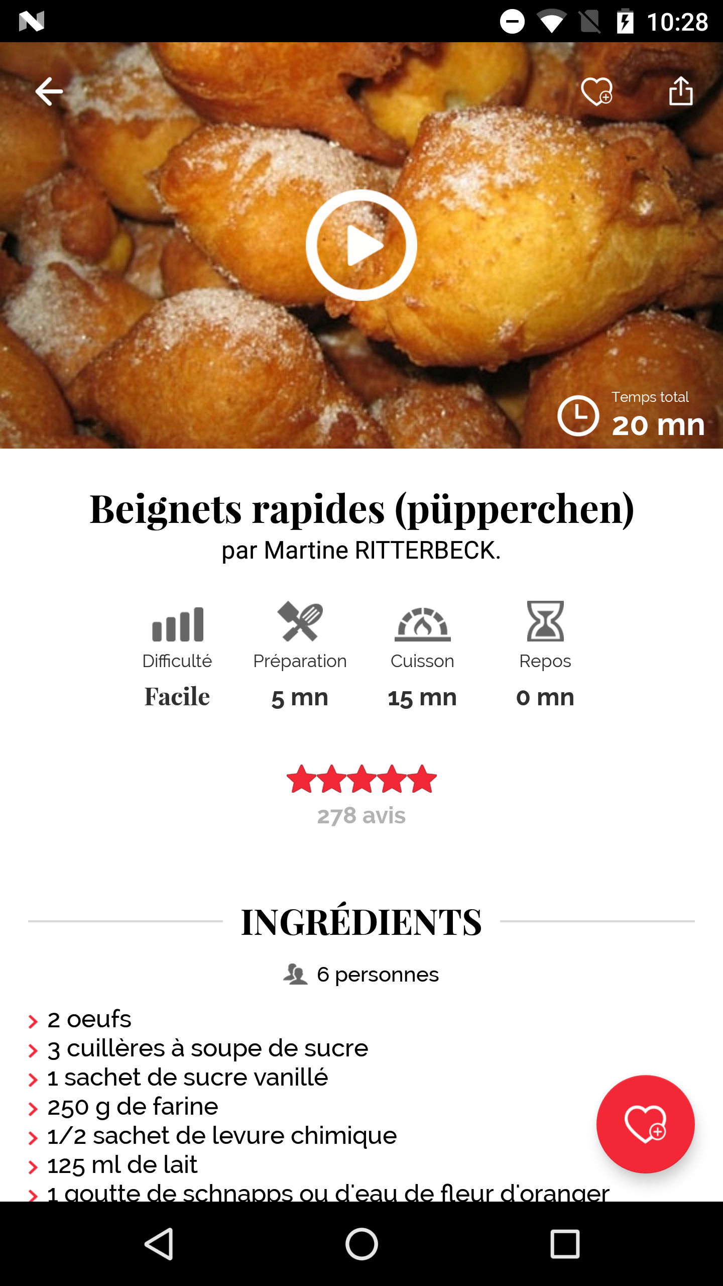 Android application Cuisine : Recettes de cuisine screenshort