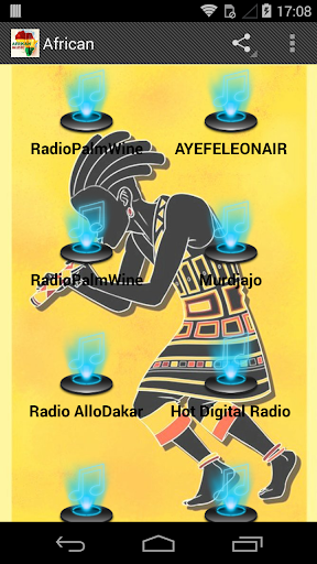 Android application African RADIO screenshort
