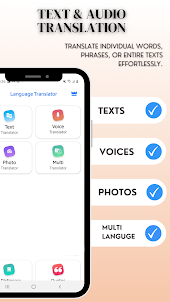Translate Voice, Text, Photo