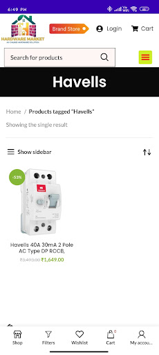 Hrdware Market Screen 3