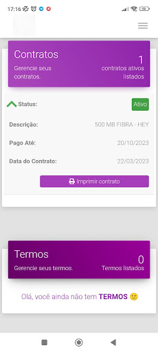 Android application BSB INTERNET screenshort