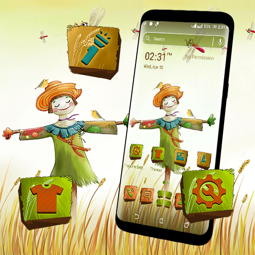 Cute Scarecrow Launcher Theme  Icon