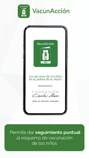 Android application VacunAcción screenshort