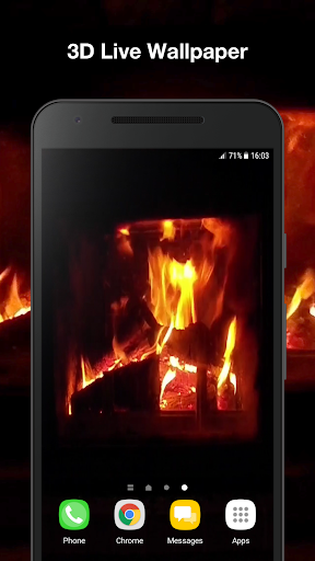 Android application Fireplace Live Wallpaper screenshort