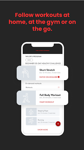 Screenshot of Volution Fitness 365