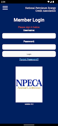 NPECA Conference App Screen 2