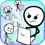 Cover Image of Télécharger Silly Stick Man Emoji Stickers 1.0 APK