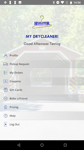 Android application Highlander Cleaners screenshort