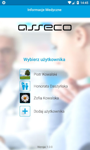 Android application Informacje Medyczne screenshort