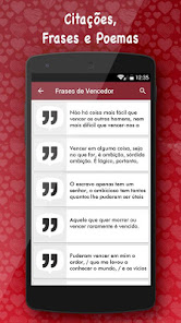 Captura de Pantalla 23 Citações, Frases e Poemas android