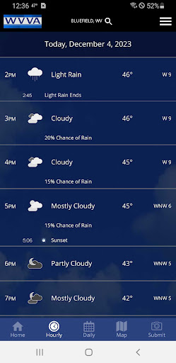 Screenshot of WVVA Weather