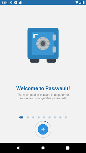 Android application Passvault screenshort