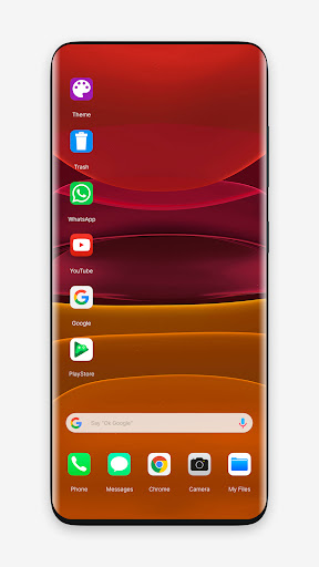 Android application Phone 11 i theme For Launcher screenshort