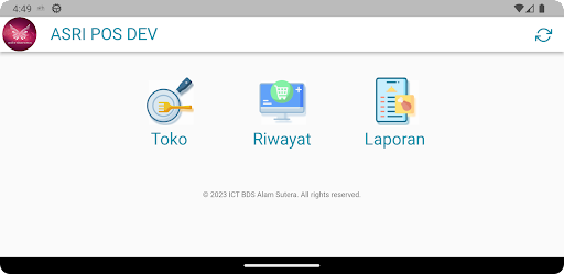 ASRIPOS DEV Screen 2