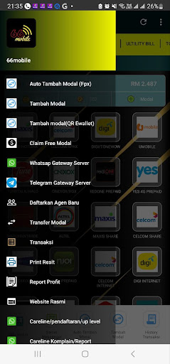 Android application 66mobile screenshort