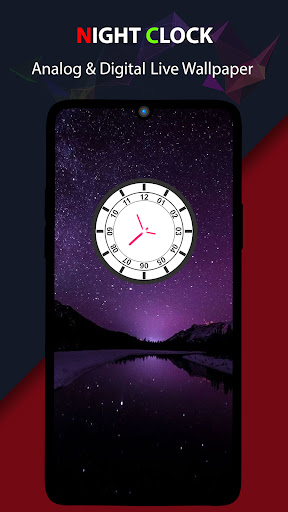 Night Clock Live Wallpaper Screen 2
