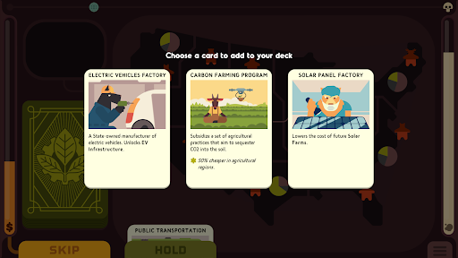 Android application Green New Deal Simulator screenshort