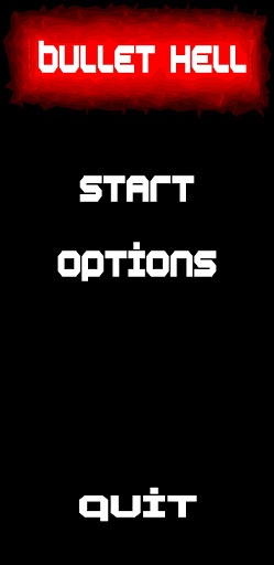 Android application Bullet Hell Project screenshort