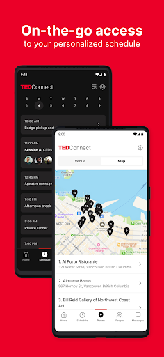 Screenshot of TEDConnect