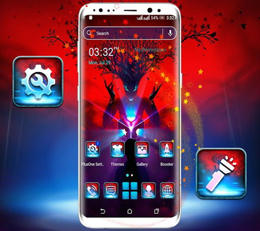 Android application Silhouette Tree Man Theme screenshort