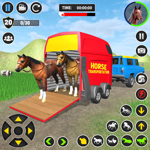 شاحنة نقل الخيول البرية سيم