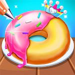 Donut Dessert Maker: Idle Tycoon Cooking Games Apk