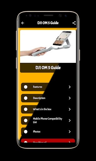 DJI OM 5 Guide Screen 2