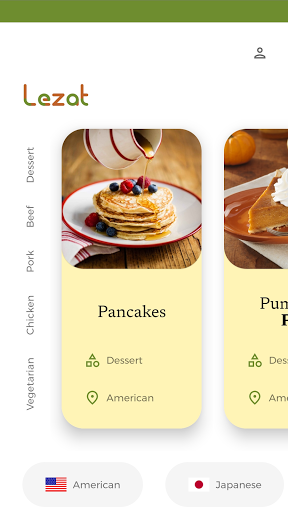 Android application Lezat - Recipe App screenshort