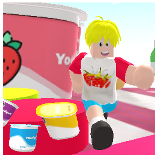 Obby Parkour Yoghurt World logo