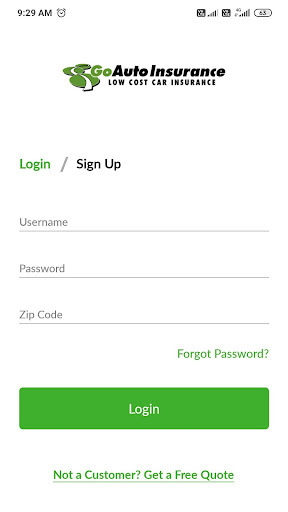 Android application GoAuto Insurance screenshort