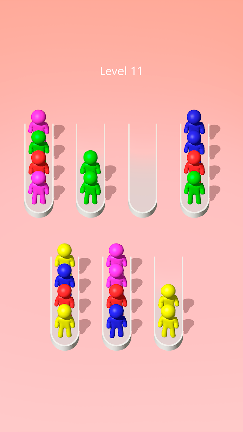 色分けパズル: 並べ替えゲームのおすすめ画像3