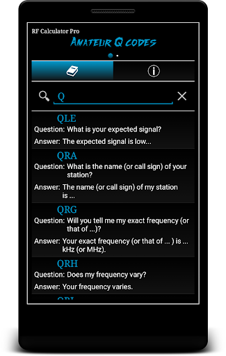 Screenshot of RF Calculator Pro