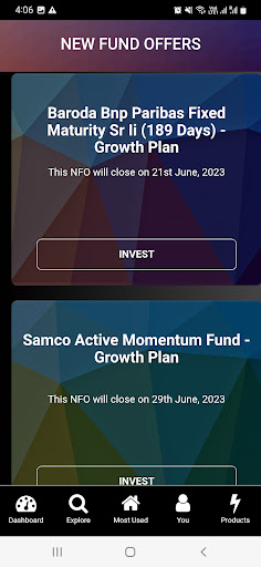 Mutual Funds Bazar Screen 3