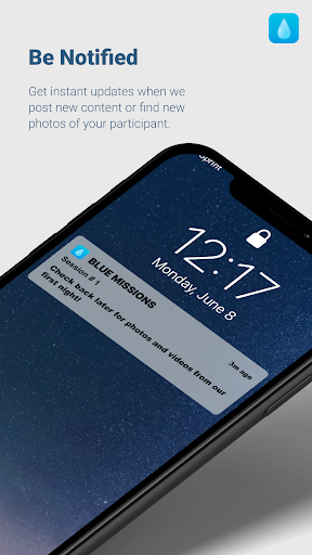 Android application BLUE Missions screenshort