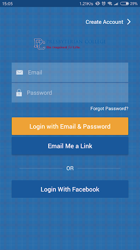 Android application BLUEHOSE screenshort