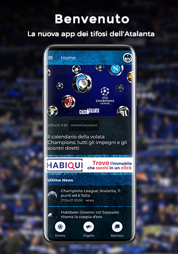 Android application CalcioAtalanta screenshort