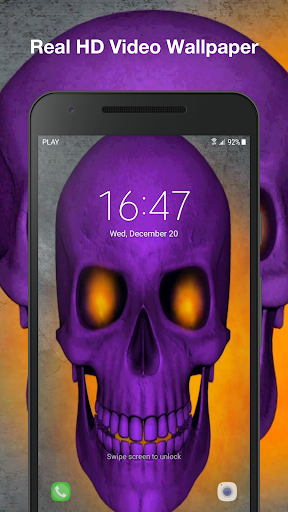 Skull Live Wallpaper Screen 3