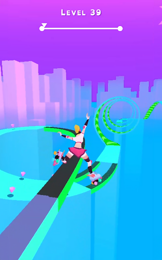 Sky Roller: Rainbow Skating - Action - games