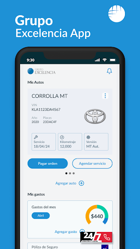 Android application Grupo Excelencia screenshort