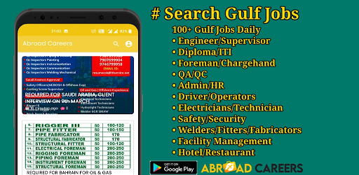 Android application Abroad Careers- Overseas Jobs screenshort