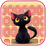 Cover Image of ดาวน์โหลด Black Cute Cat Theme 1.0 APK