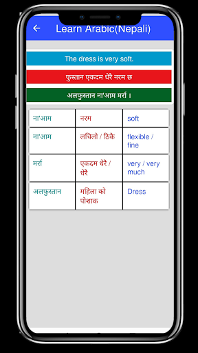 Learn Arabic(Nepali) Screen 2