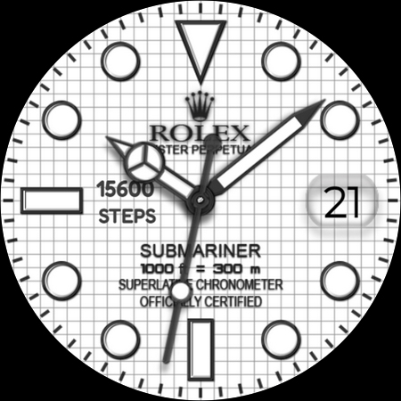 Rolex White Unofficial Wear OS