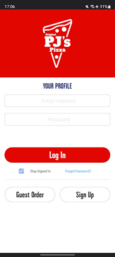 Screenshot of Original PJ's Pizza
