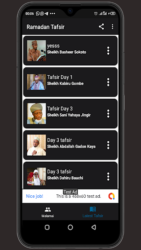 Android application Tafsirin Malaman Sunnah 2023 screenshort